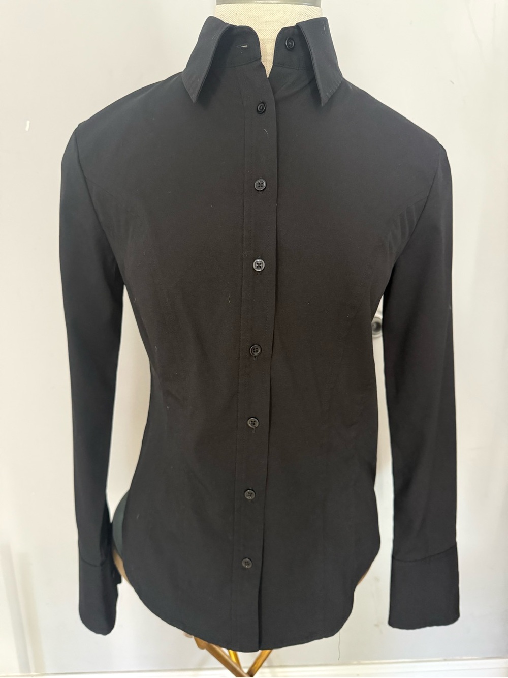 Express Black Button-Down Women's Shirt